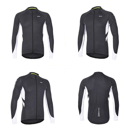 Men Long Sleeve Cycling Jersey Quick Dry Bicycle Shirts  Mountain Bike