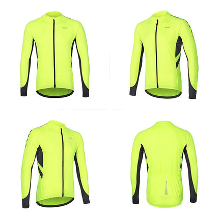 Men Long Sleeve Cycling Jersey Quick Dry Bicycle Shirts  Mountain Bike