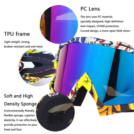 Snow Sports Skiing Sunglasses UV400 Protection Men Women Goggles