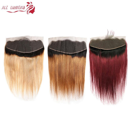 HD Lace Frontal 13x4 4x4 Ombre Closure Straight Lace Frontal Brazilian
