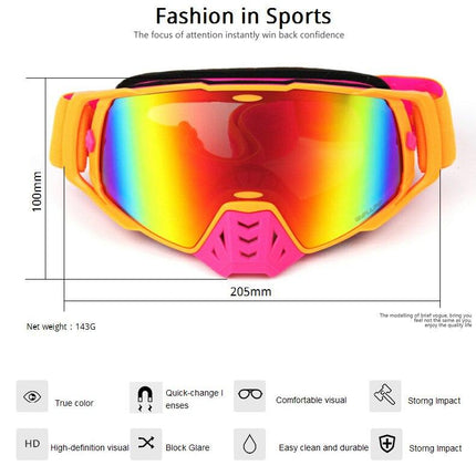 Motorcycle Glasses Cycling Sunglasses UV400 Windproof Outdoor Bicycle