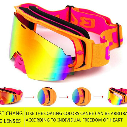 Motorcycle Glasses Cycling Sunglasses UV400 Windproof Outdoor Bicycle
