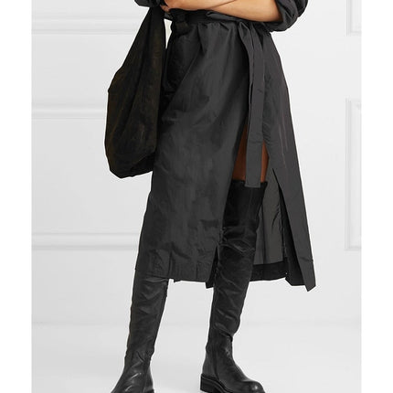 Woman‘s Over The Knee Boots Genuine Leather Zipper Elasticity