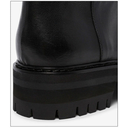 Woman‘s Over The Knee Boots Genuine Leather Zipper Elasticity