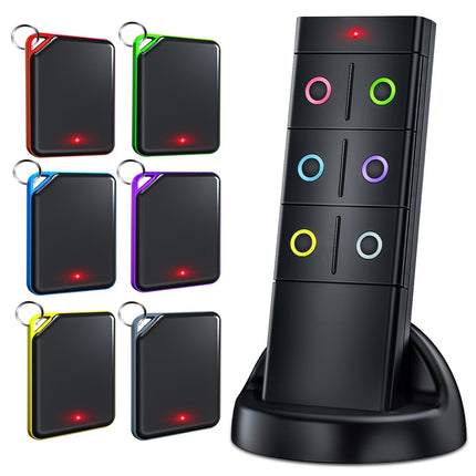 6 in 1 Wireless Key Finder Locator with 6 Receivers Remote Control
