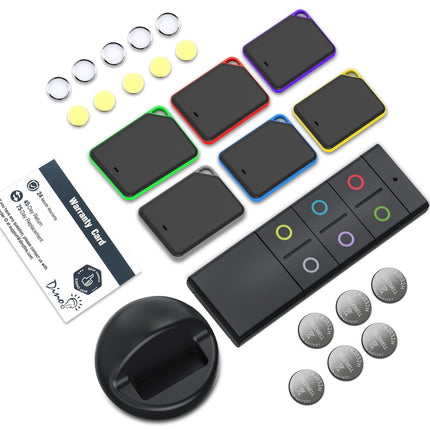 6 in 1 Wireless Key Finder Locator with 6 Receivers Remote Control