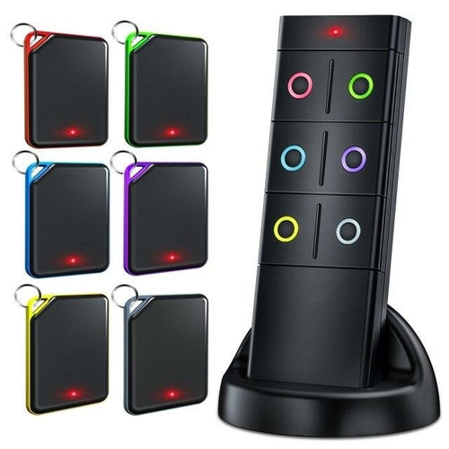 6 in 1 Wireless Key Finder Locator with 6 Receivers Remote Control