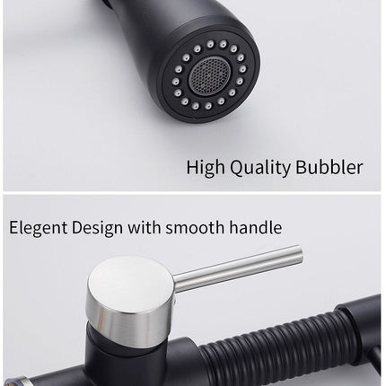 Kitchen Faucets Brush Brass Faucets for Kitchen Sink  Single Lever