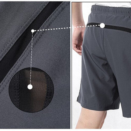 Running Shorts Gym Dry Fit 2 in 1 Sportswear Crossfit Jogging Workout