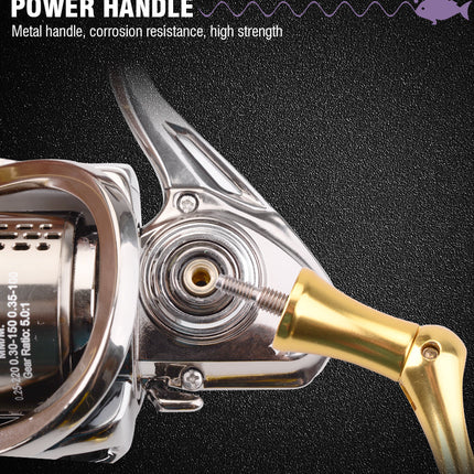 Spinning Fishing Reels 1000/2000/3000/4000/5000/6000HP-X  Gear Ratio