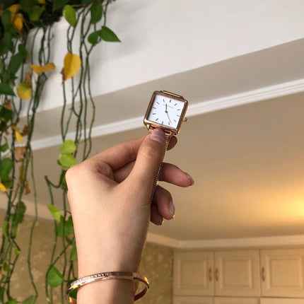 Genuine Leather Strap Japan Quartz Movement Women Simple Design Top