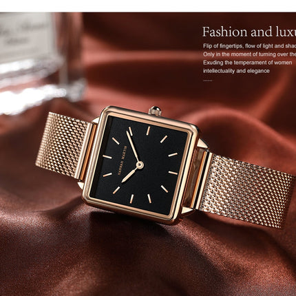 Genuine Leather Strap Japan Quartz Movement Women Simple Design Top