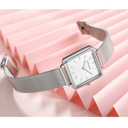 Genuine Leather Strap Japan Quartz Movement Women Simple Design Top