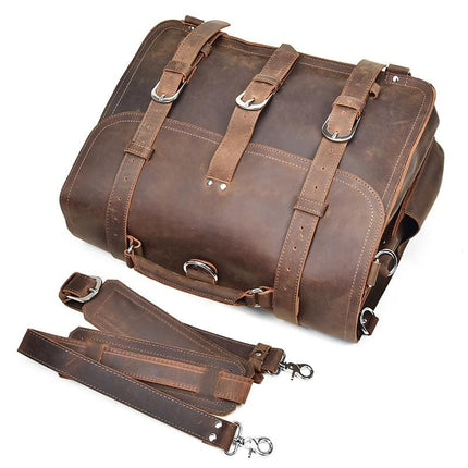 The Gustav Messenger Bag | Large Capacity Vintage Leather Messenger