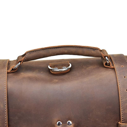 The Gustav Messenger Bag | Large Capacity Vintage Leather Messenger