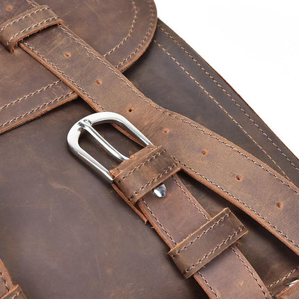 The Gustav Messenger Bag | Large Capacity Vintage Leather Messenger