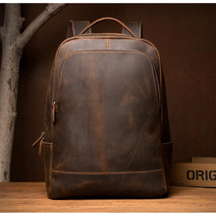 The Vernon Backpack | Genuine Vintage Leather Minimalist Backpack