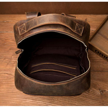 The Vernon Backpack | Genuine Vintage Leather Minimalist Backpack