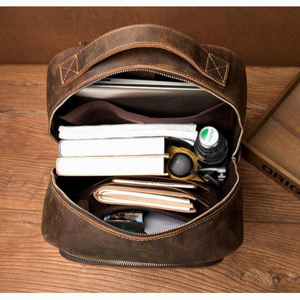 The Vernon Backpack | Genuine Vintage Leather Minimalist Backpack