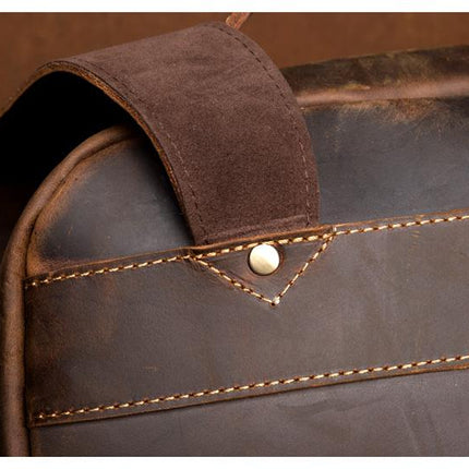 The Vernon Backpack | Genuine Vintage Leather Minimalist Backpack