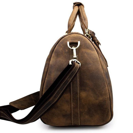 The Brandt Weekender | Small Leather Duffle Bag