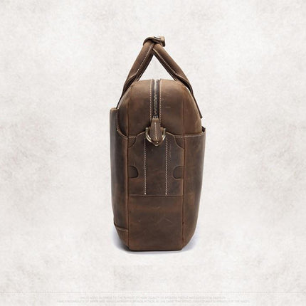 The Welch Briefcase | Vintage Leather Messenger Bag
