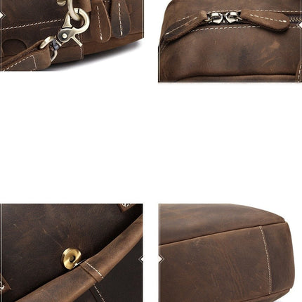 The Welch Briefcase | Vintage Leather Messenger Bag