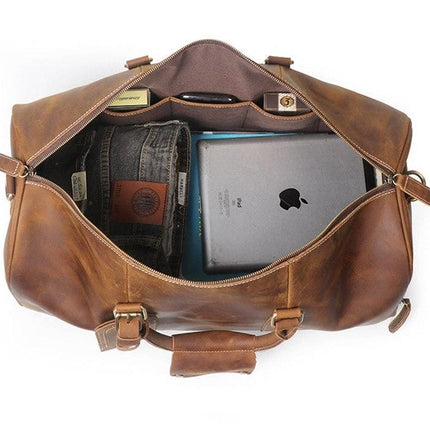 The Dagny Weekender | Large Leather Duffle Bag