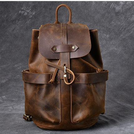 The Olaf Rucksack | Vintage Leather Travel Backpack