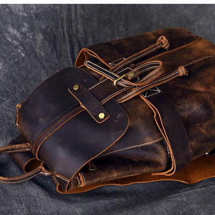 The Olaf Rucksack | Vintage Leather Travel Backpack