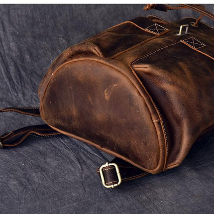 The Olaf Rucksack | Vintage Leather Travel Backpack