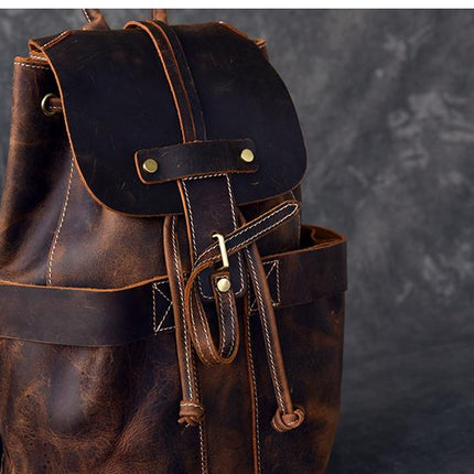 The Olaf Rucksack | Vintage Leather Travel Backpack