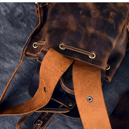 The Olaf Rucksack | Vintage Leather Travel Backpack