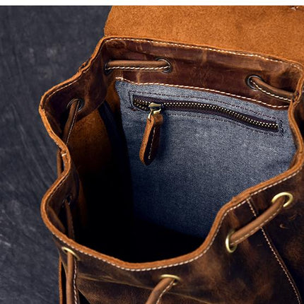 The Olaf Rucksack | Vintage Leather Travel Backpack