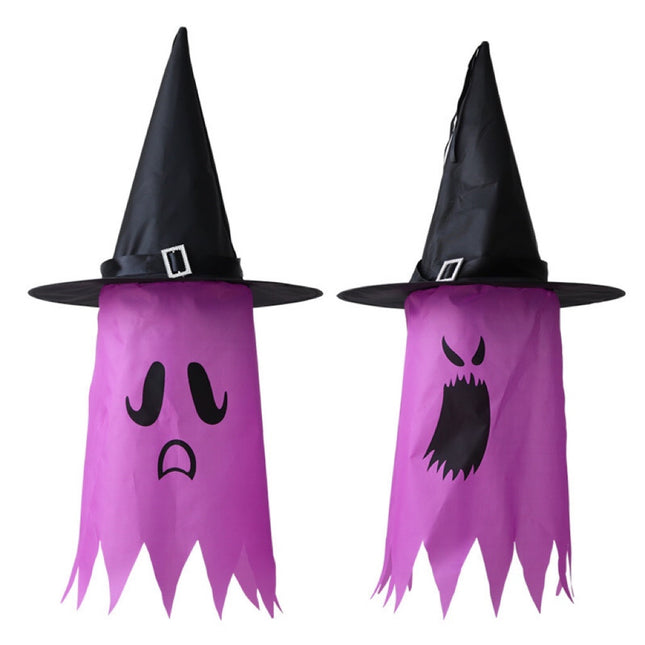 Halloween Colorful Glowing Wizard Hats Decorative Accessory