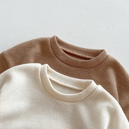 Infant Baby Bear Head Long-sleeved Combo Pants In Sets