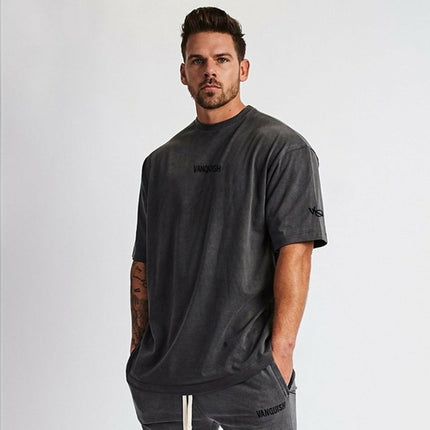 5 Colors Mens T Shirts Muscle Fitness Sports T-shirt Male Hip hop