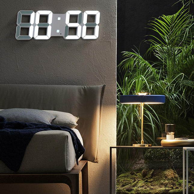 LED Clock Alarm Watch USB Charge Electronic Digital Clocks Wall