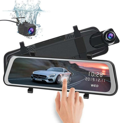 10 inch 2.5K Car DVR Reverse Rear View Mirror Video Recorder, Dual