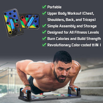 9 in 1 Push Up Rack Training Board ABS abdominal Muscle Trainer Sports