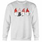 S / White / Gildan Crewneck Sweatshirt
