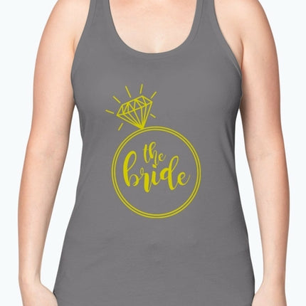 The Bride( inside diamond ring) - Bridal and Wedding -Racerback Tank