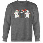 S / Dark Heather / Gildan Crewneck Sweatshirt