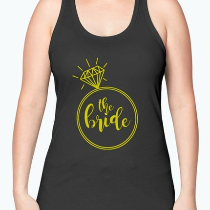 The Bride( inside diamond ring) - Bridal and Wedding -Racerback Tank