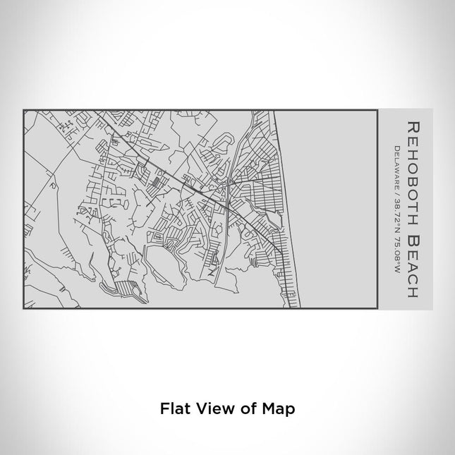 Rehoboth Beach - Delaware Map Insulated Bottle