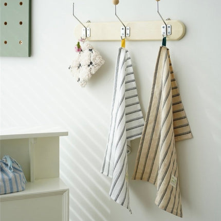 Retro Farmhouse French Linen Stripe Placemat for Elegant Table Setting