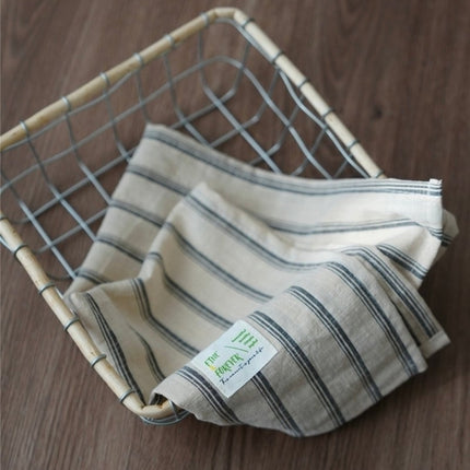 Retro Farmhouse French Linen Stripe Placemat for Elegant Table Setting