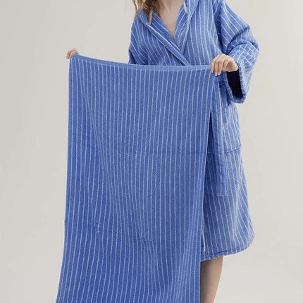 Retro Soft 100% Long-stapled Cotton Striped Bath Towel