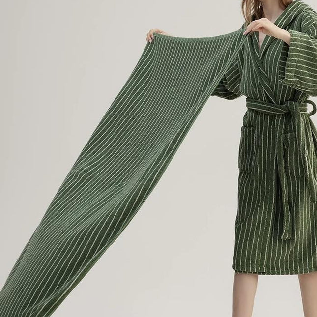 Retro Soft 100% Long-stapled Cotton Striped Bath Towel