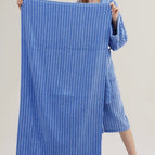 Blue with White Thin Stripe - 140 * 70cm
